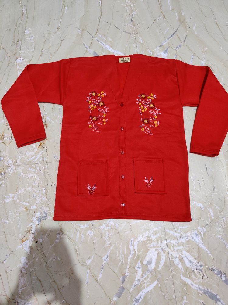 Red Sweater For Women Totally New.