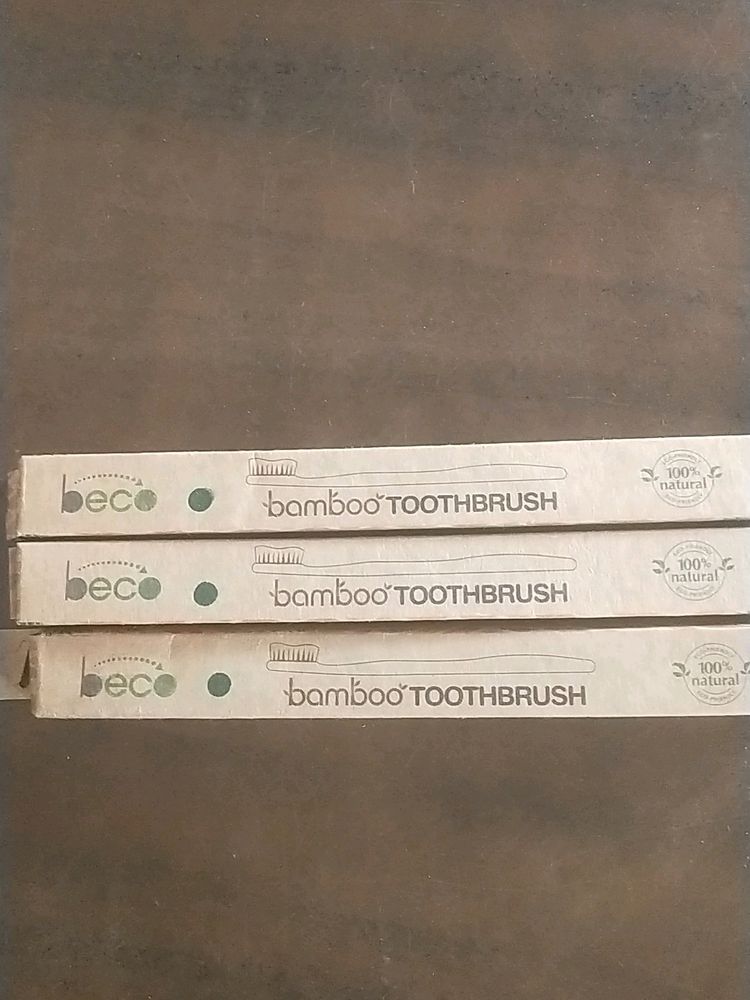 Beco Wooden Toothbrush Pack Of 3