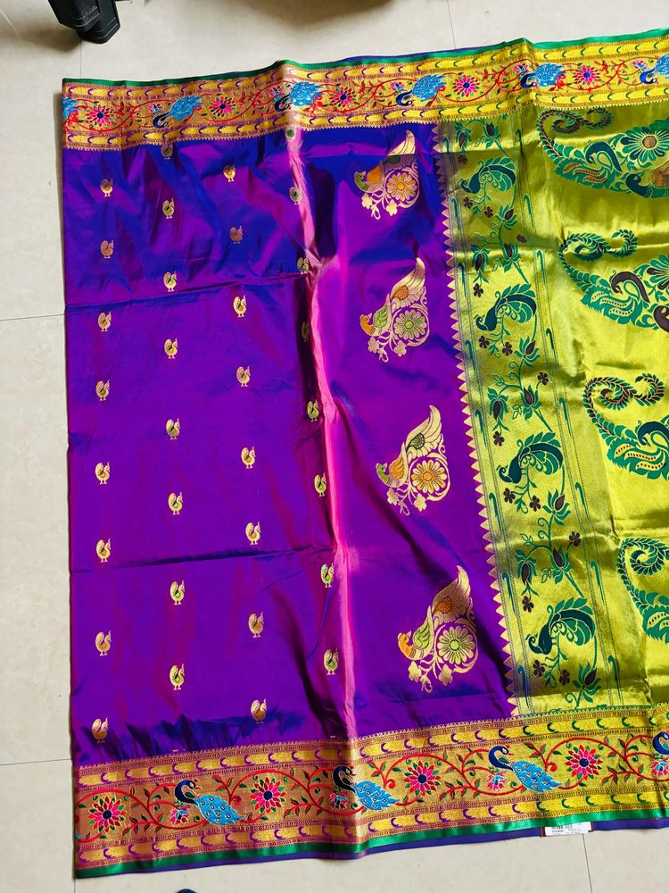 paithani saree with blouse piece