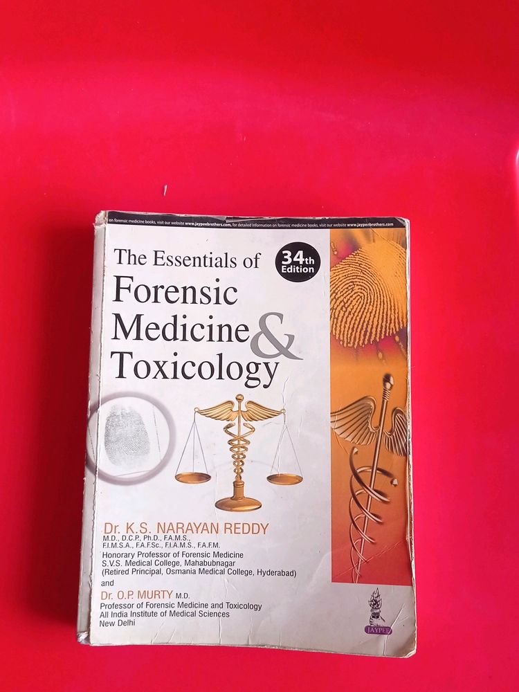 Forensic Medicine & Toxicology By Reddy