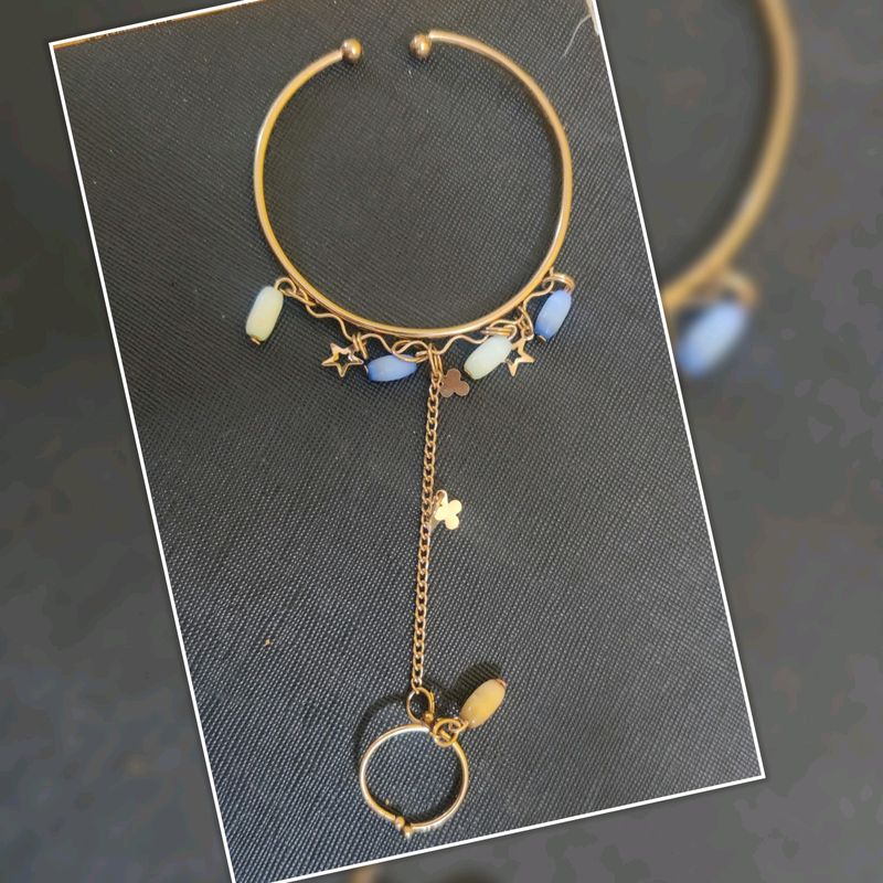 Bracelet with attached Ring