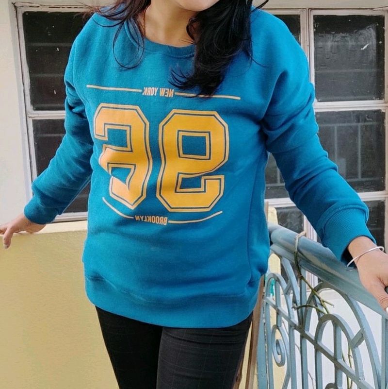 Amazon Solimo Teal Sweatshirt