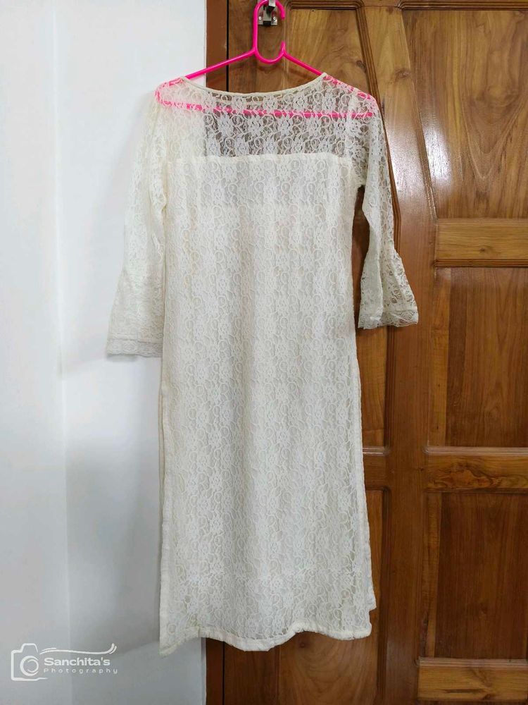 Beautiful White Kurti