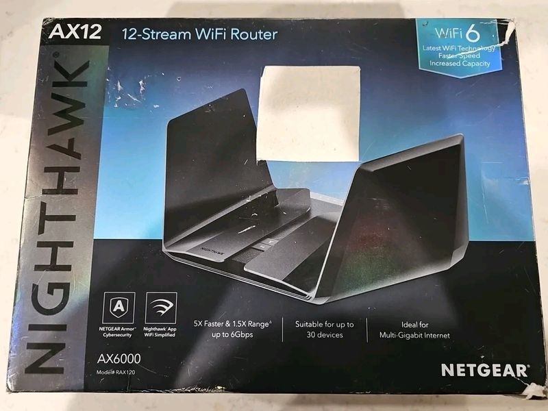 Netgear RAX200 Black Nighthawk AX12 ROUTER