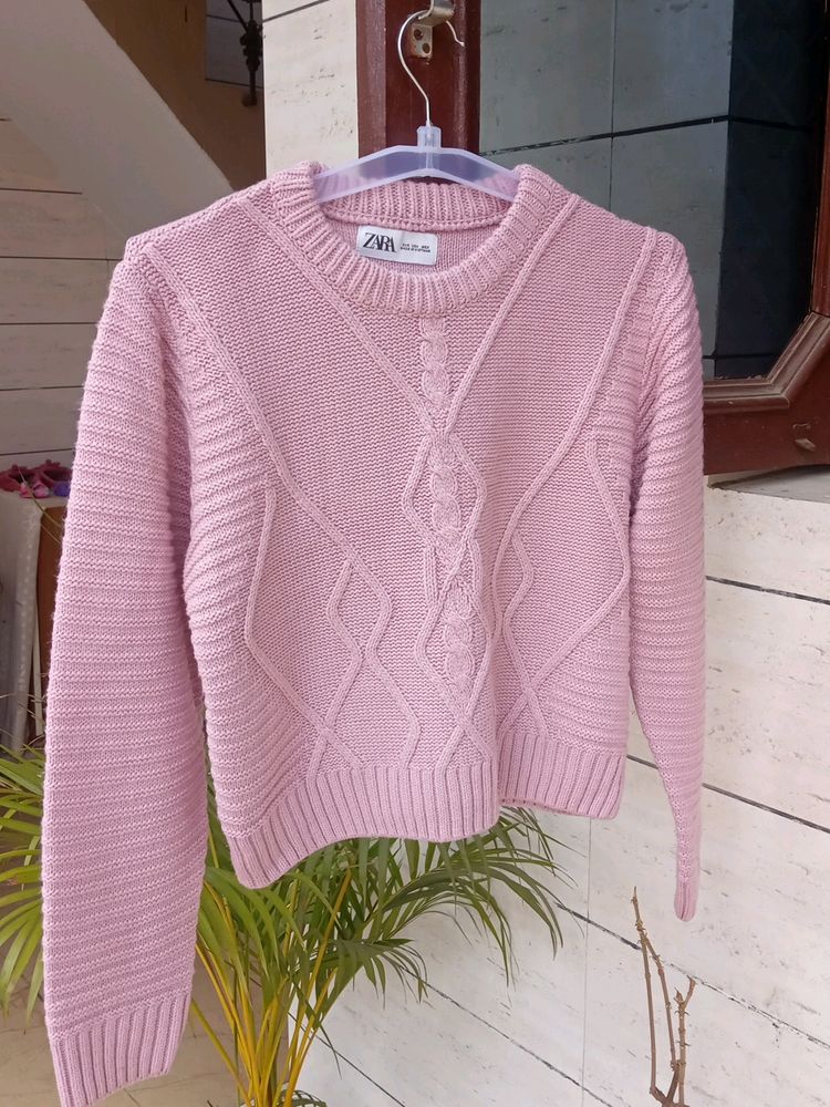 Pink Woolen Sweater