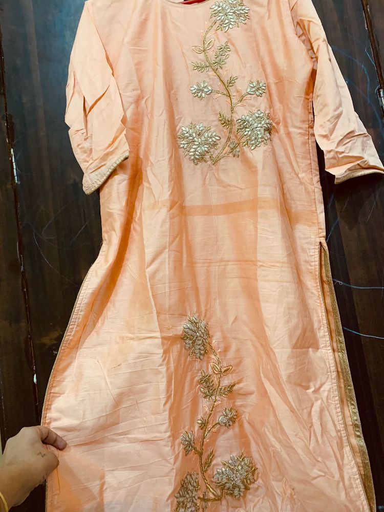 Peach Kurta