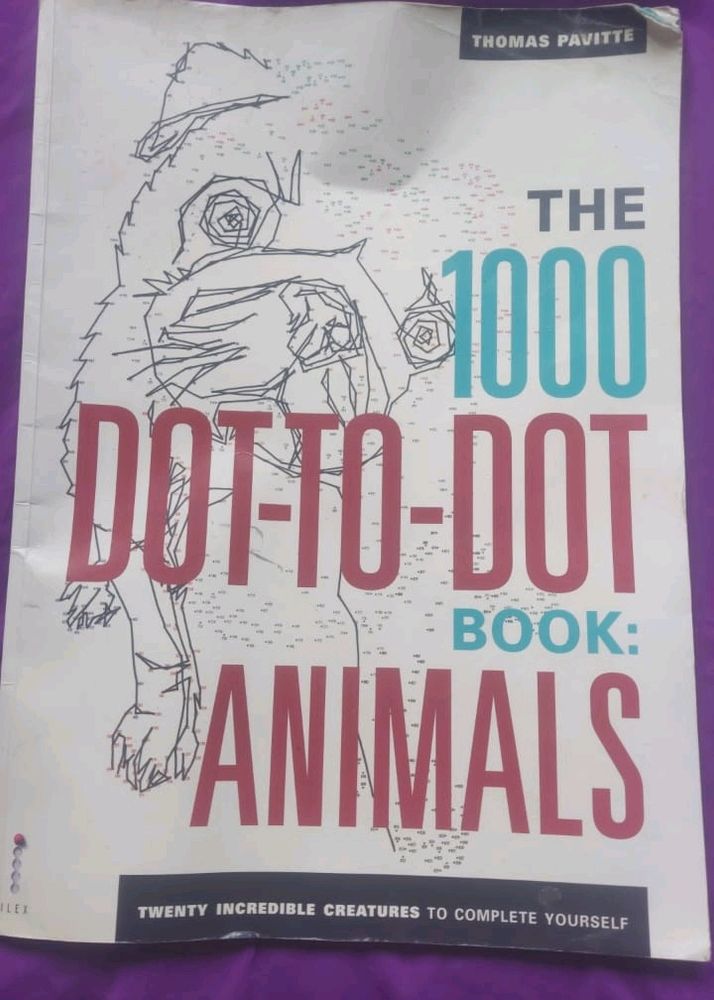 1000 Dot-to-Dot Animals Drawing Book