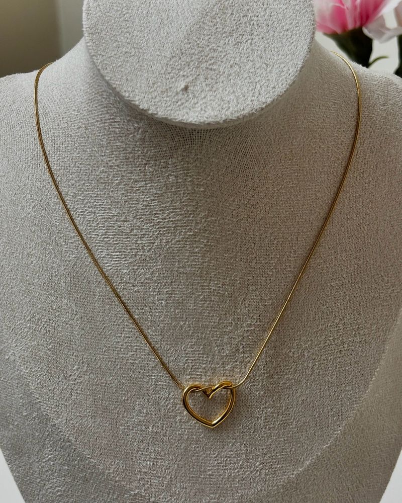 Heart Shaped Pendant Chain Anti-tarnish✨