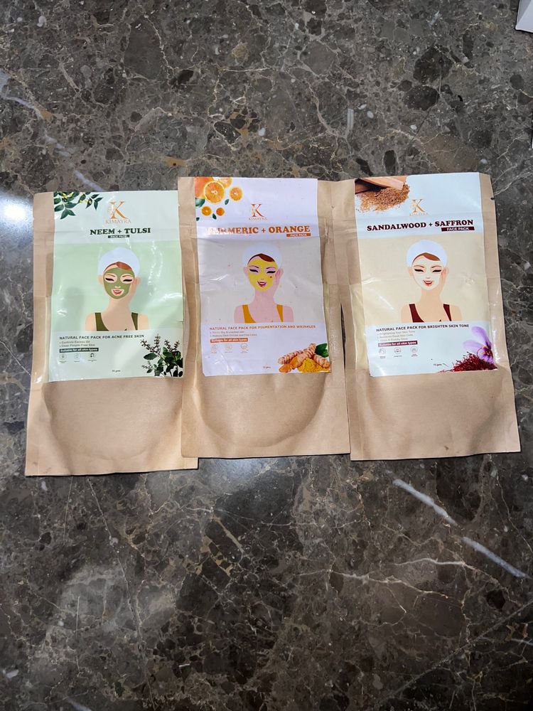 Face Pack 3 At 149 Only!!!!