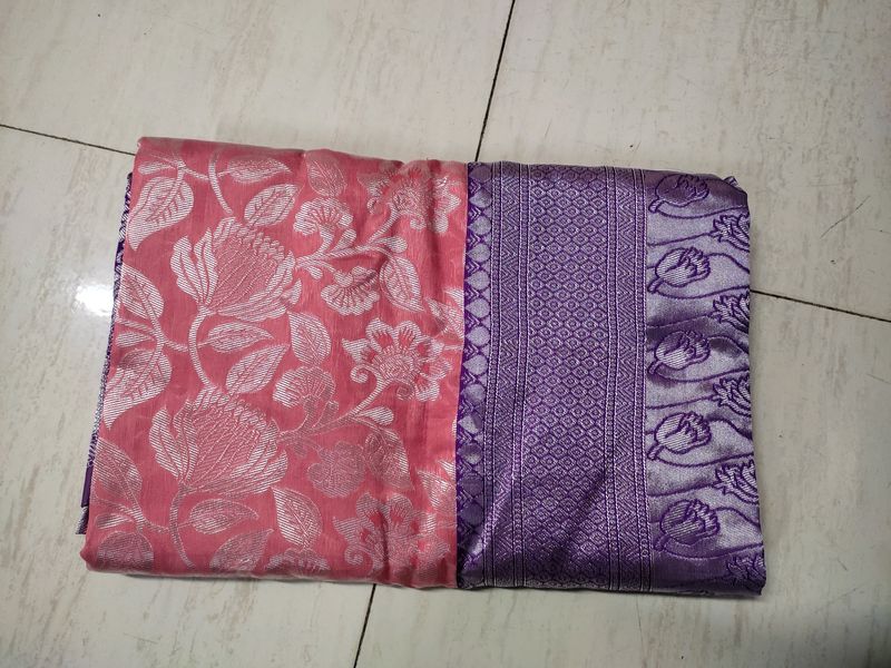 Banarasi Silk Kanjivarm Palu Saree With Blouse