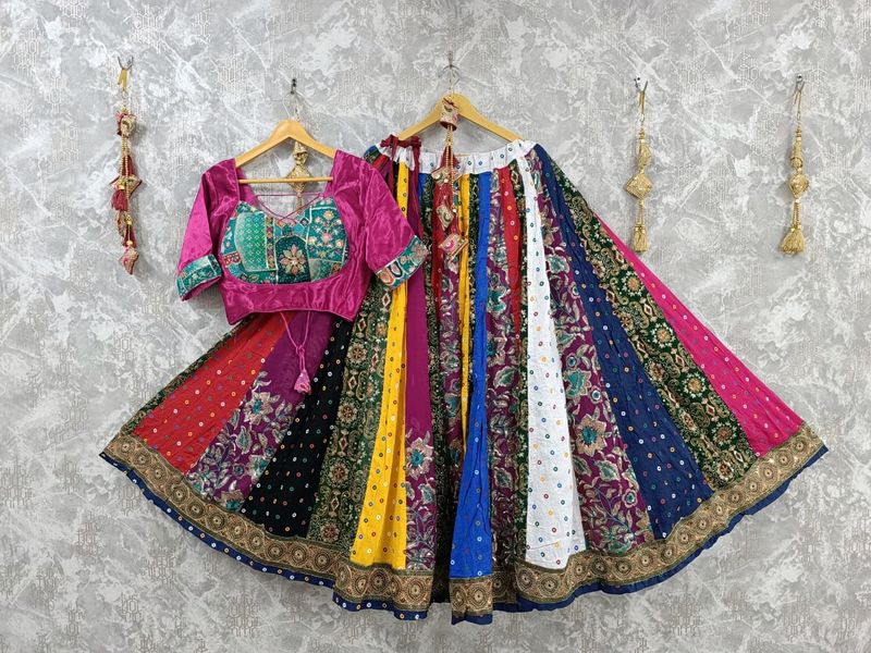 Pure Gajji Silk Navratri Lehanga