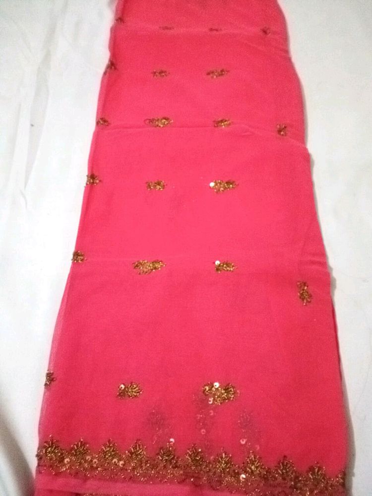 Unstich Lahenga With Duptta Fabric