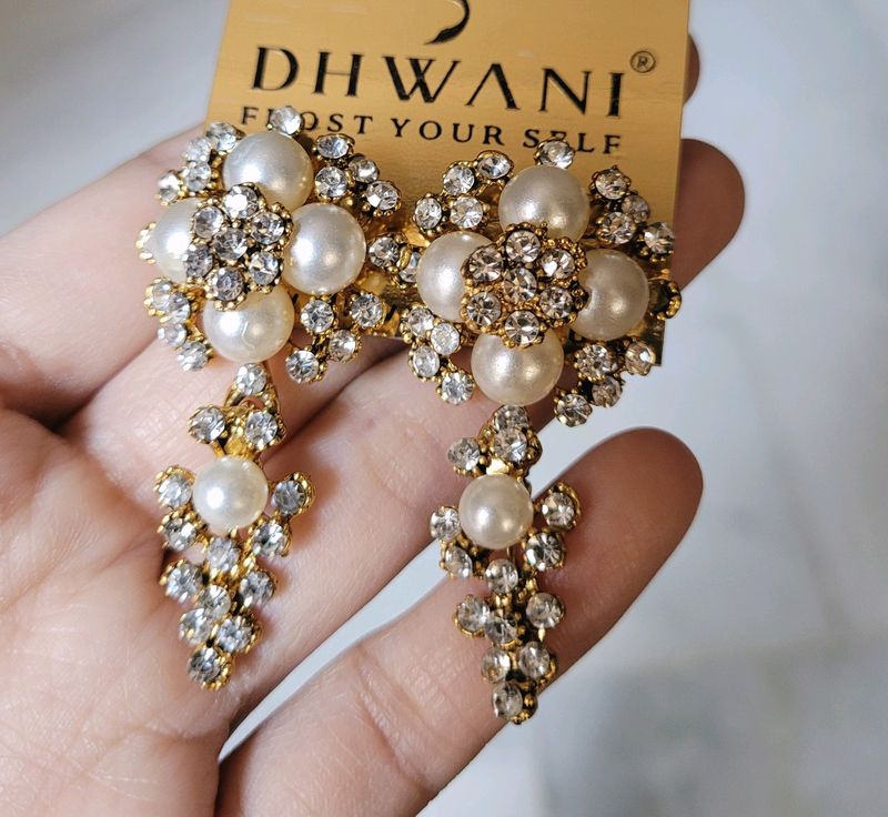 Flower Style Dangling Earring