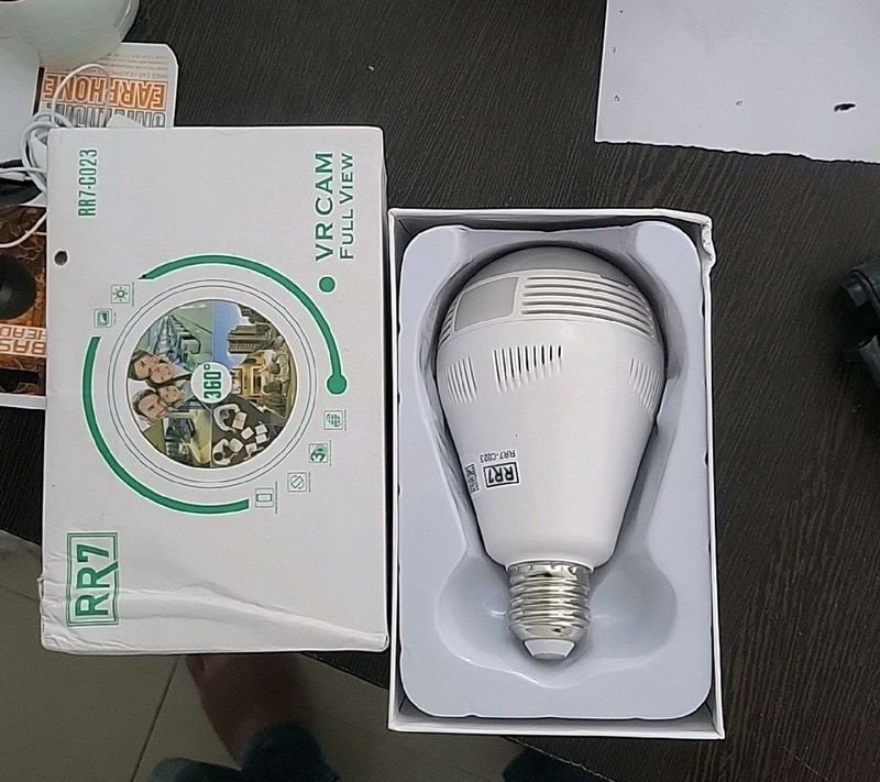 360° Wifi Bulb CCTV Camera