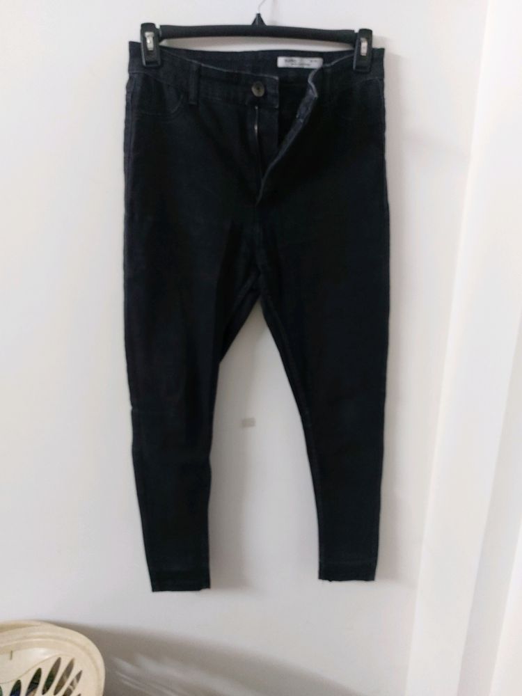 Zudio Black Skinny Jeans Stretchable