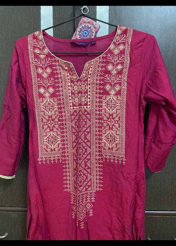 Golden Work Branded Kurti