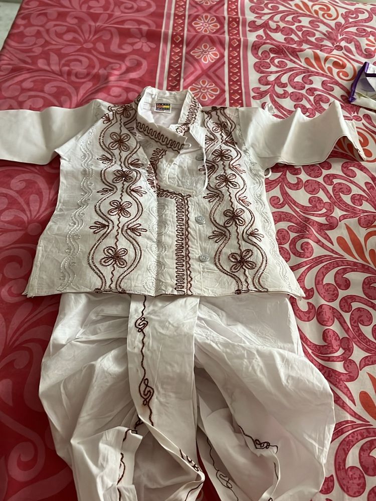 Cute Dhoti Kurta Set For Boys