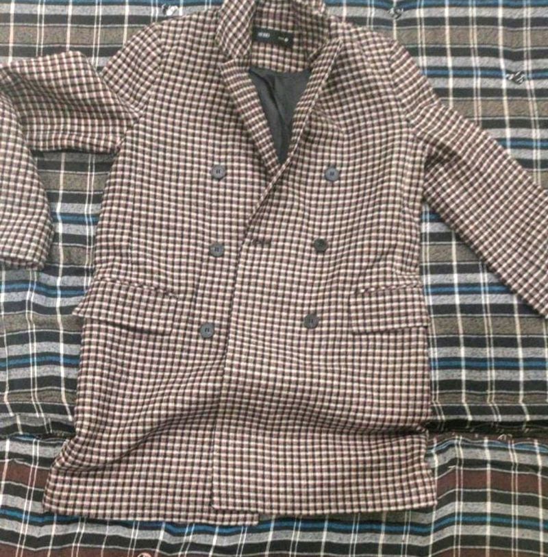 Thick Fabric, Checkered Blazer