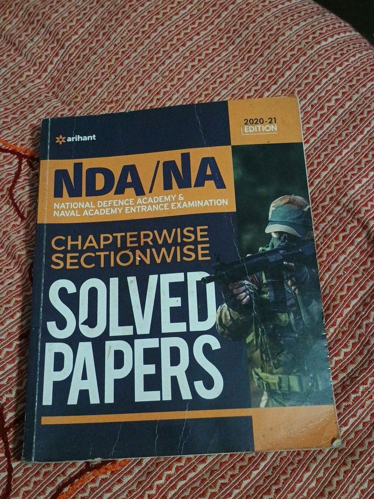 Arihant NDA /NA Chapter wise PYQ Solved Papers.