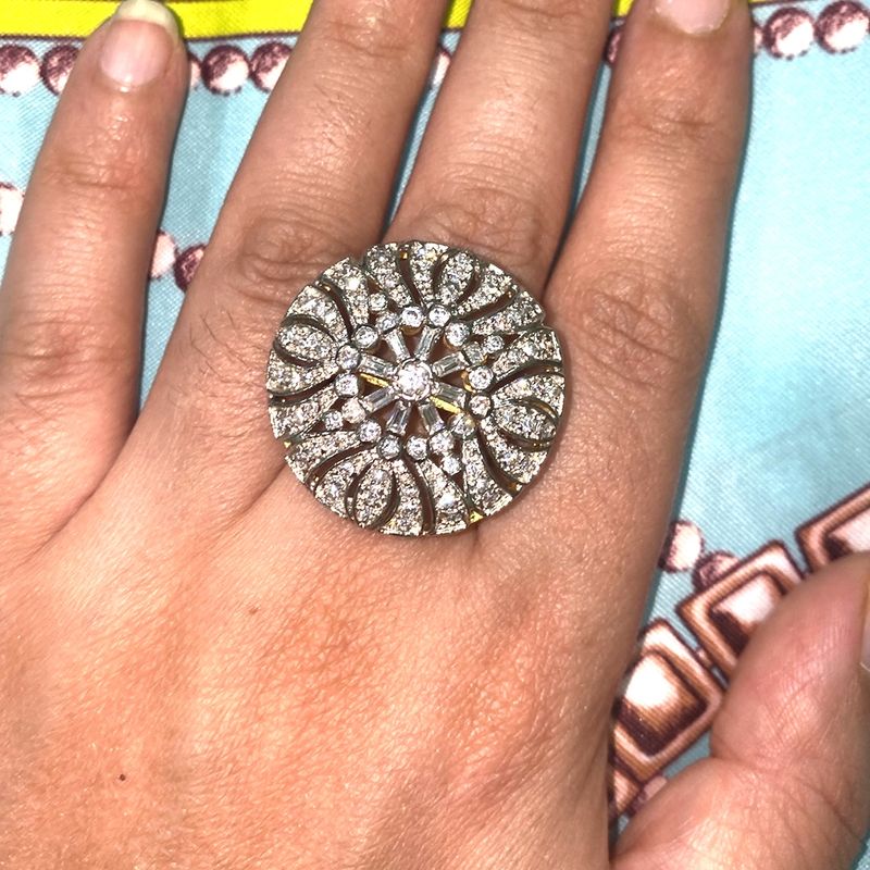 American Diamond Cocktail Ring 💍