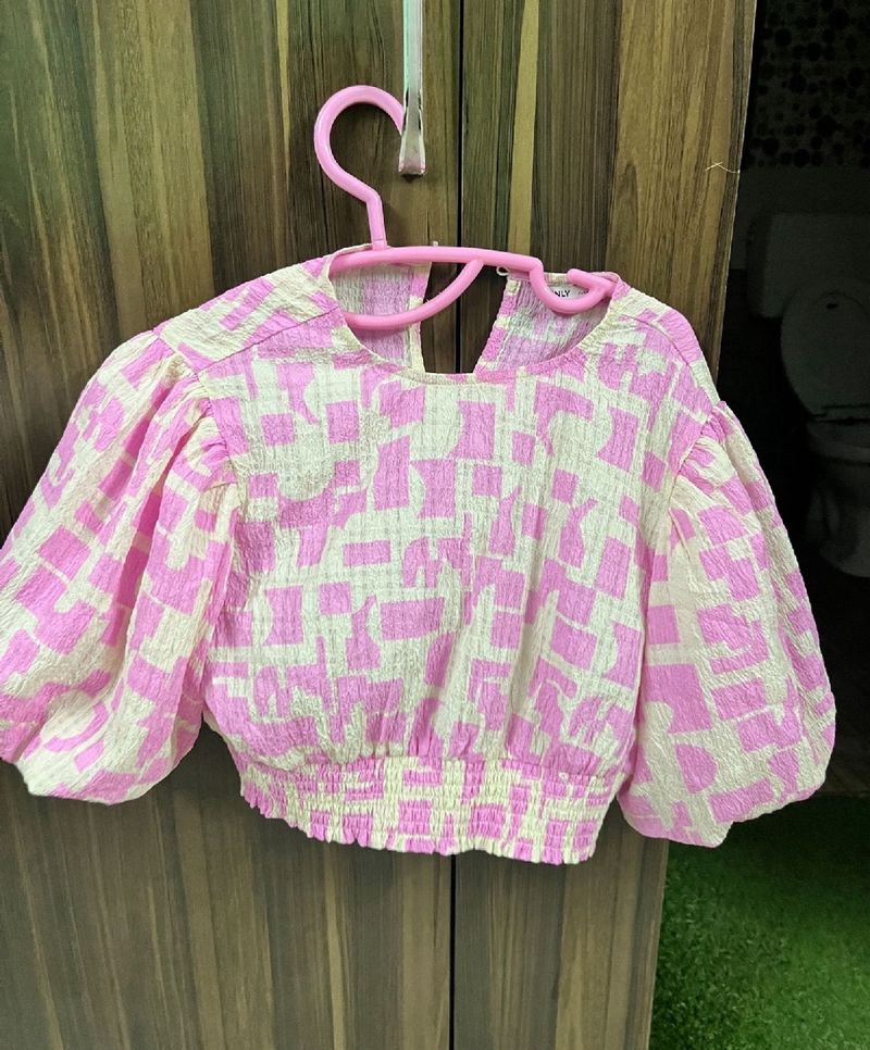 Brand New Only Pink Crop Top