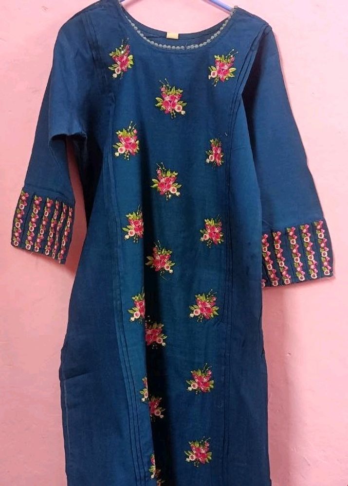 Beautiful Blue Kurta Suit For Women XXXL Size