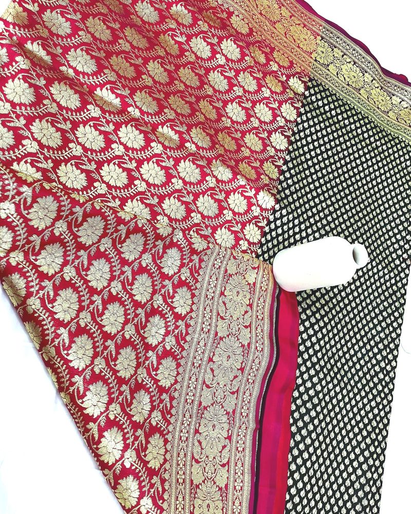 Katan Banarasi Silk with blouse piece(new)