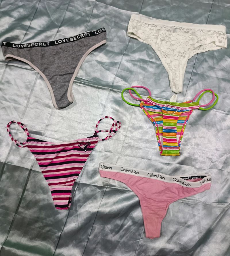 Combo Of 5 Imported G string+Thong Penty