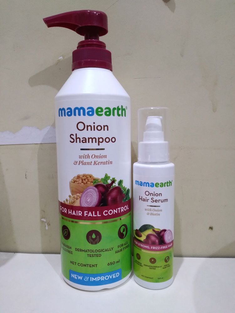 Mamaearth Onion Shampoo & Serum