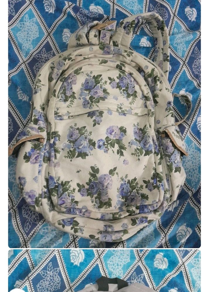Canvas Floral Bag