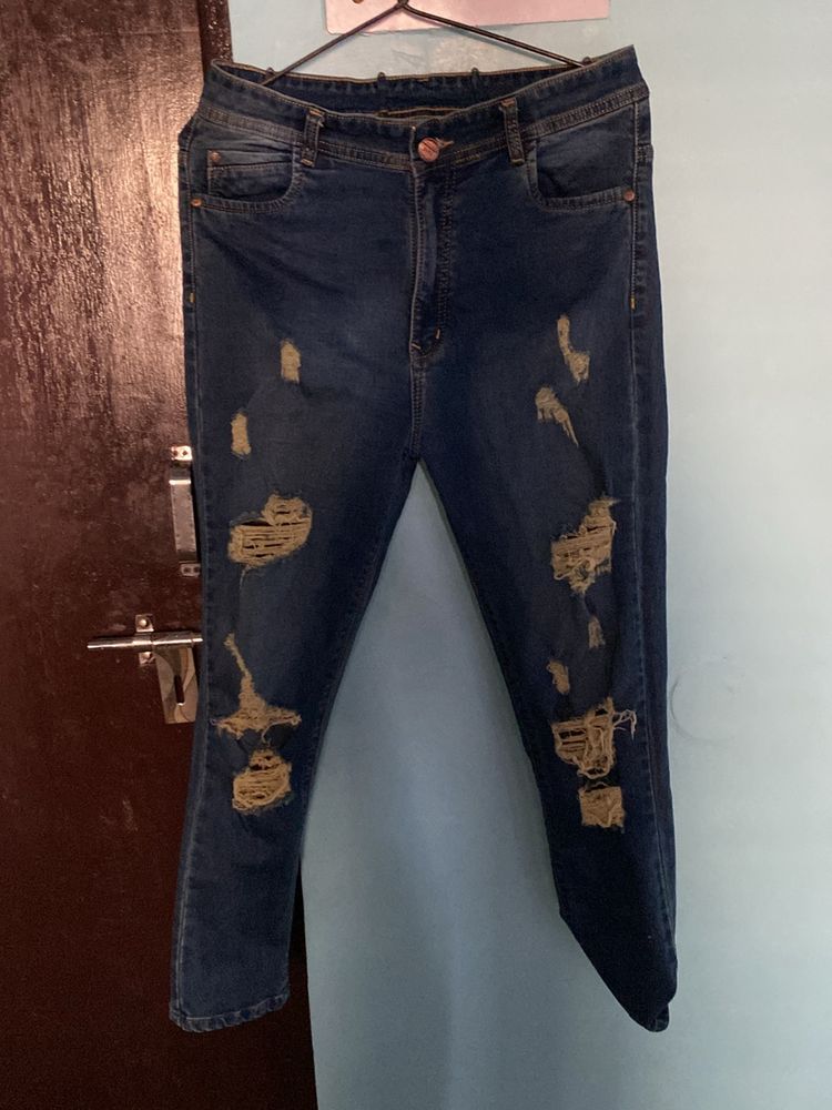 Zara Rip High Waist Jeans