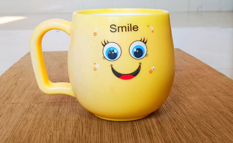 Smiley Coffee/Tea Cup Yellow Color