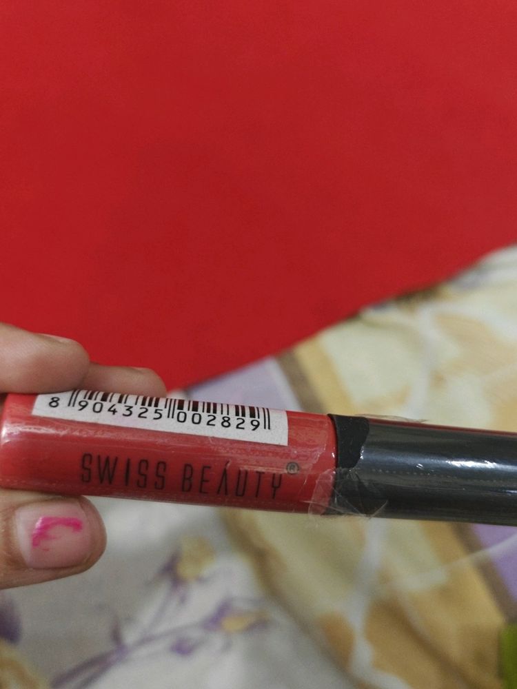 Swiss Beauty Lipstick Red In Colour