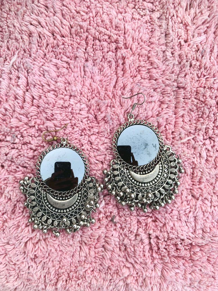 Silver Oxidised Earrings 😍