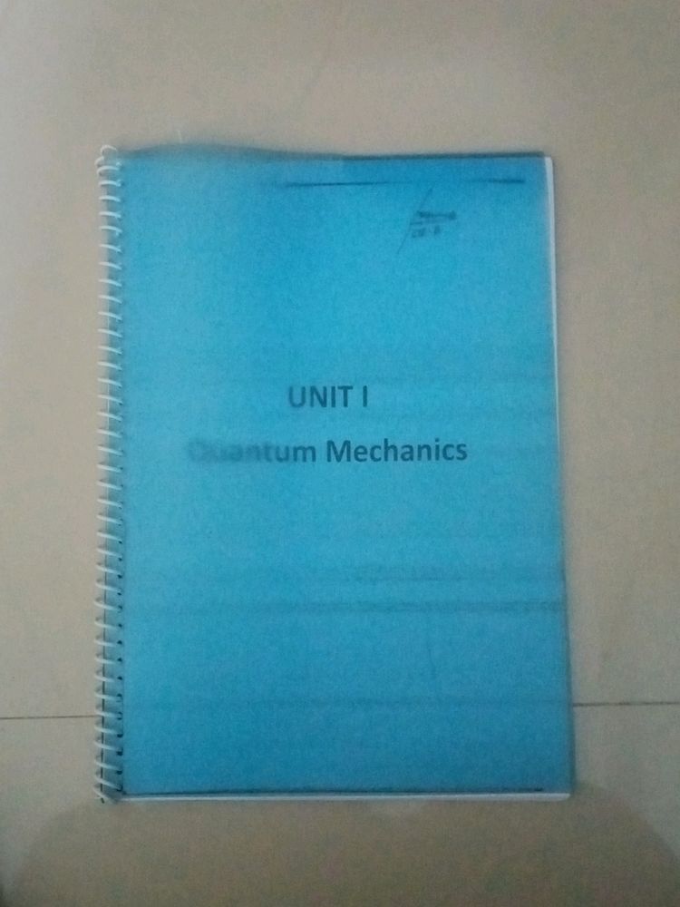 Btech 1st Year Applied Physics Complete Notes