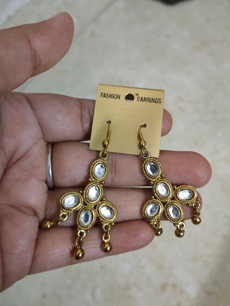 Kundan Look Earrings