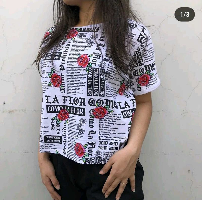 Roses And Newspaper Tshirt