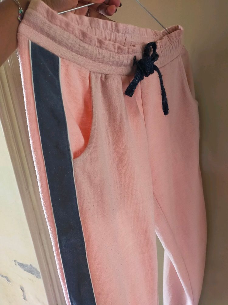 Peach Lower With Blue Line | Comfortable