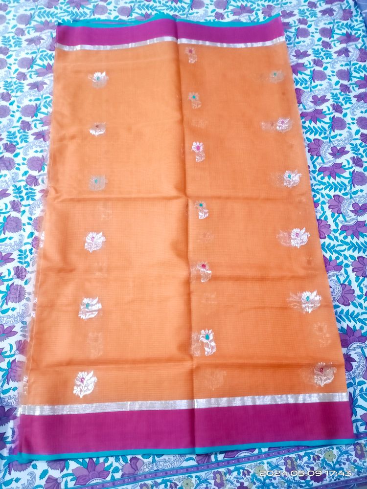 Kota Silk Saree Without Blouse