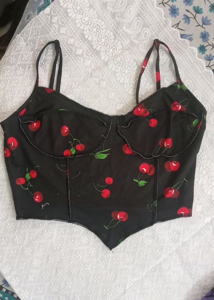 Shein Cheery Corset Top 🍒