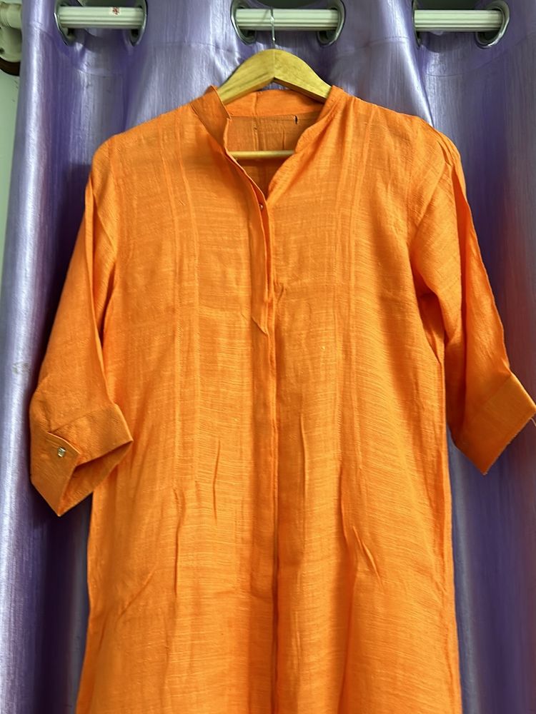 Mandarin Collar A-line Kurta