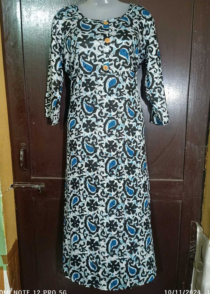 Cotton Women Kurta Multicolour