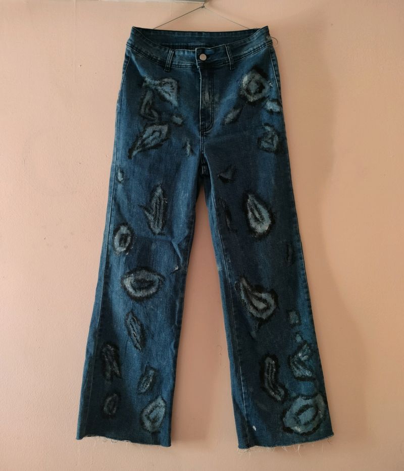 Super Cool Customised Straight Jeans 🌀