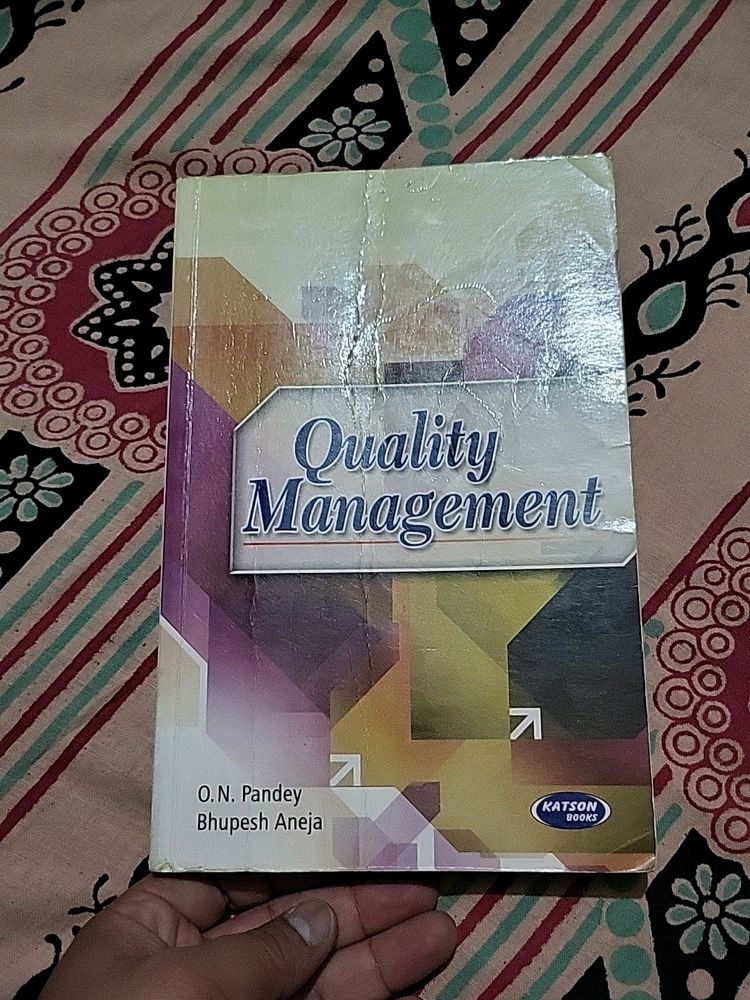 quality management best book for sale