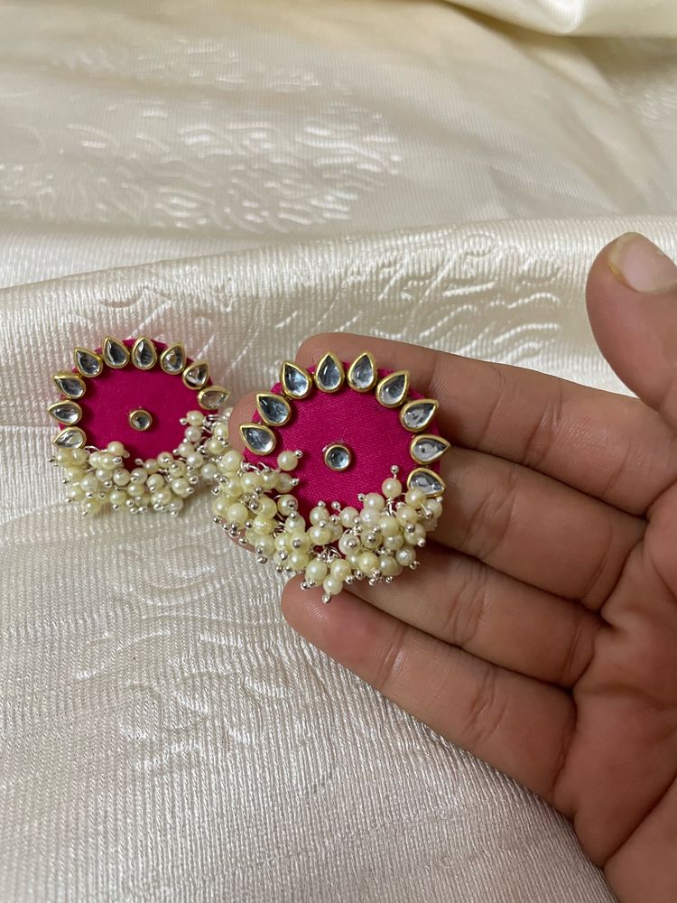 Navratri Fabric Earrings ❤️