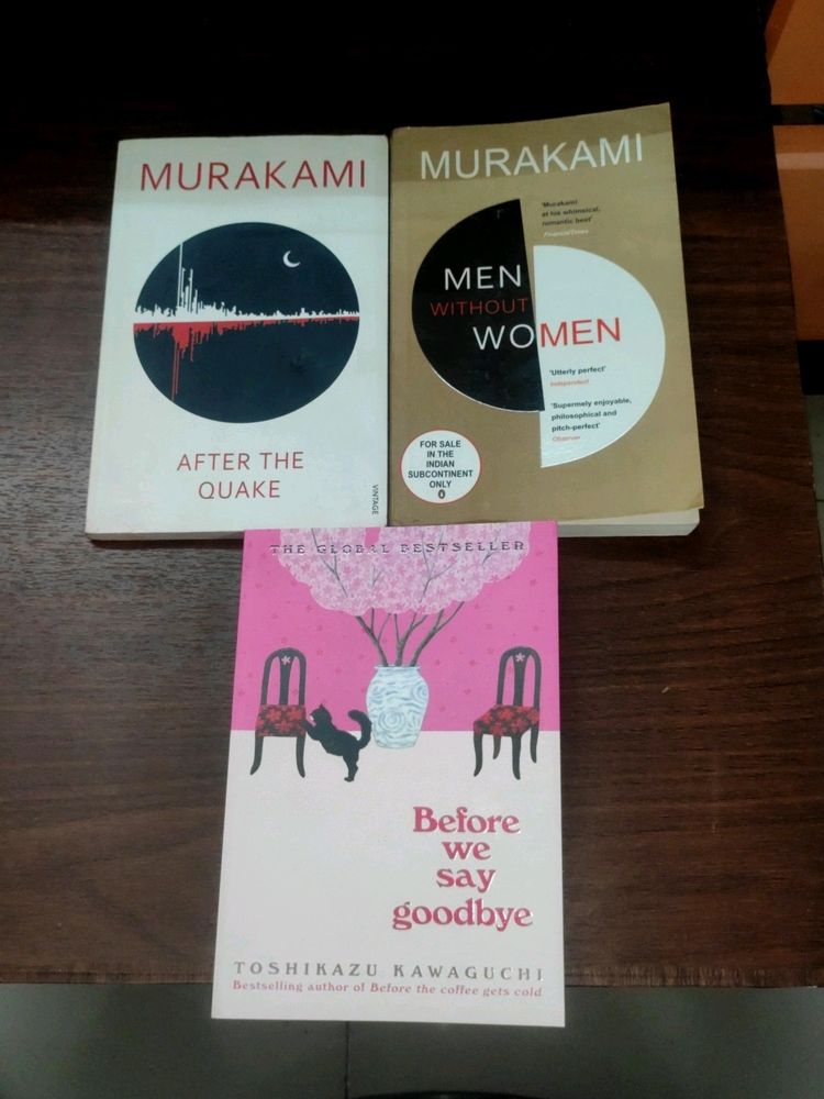 Murakami And Toshikazu Kawaguchi 3 Books Set