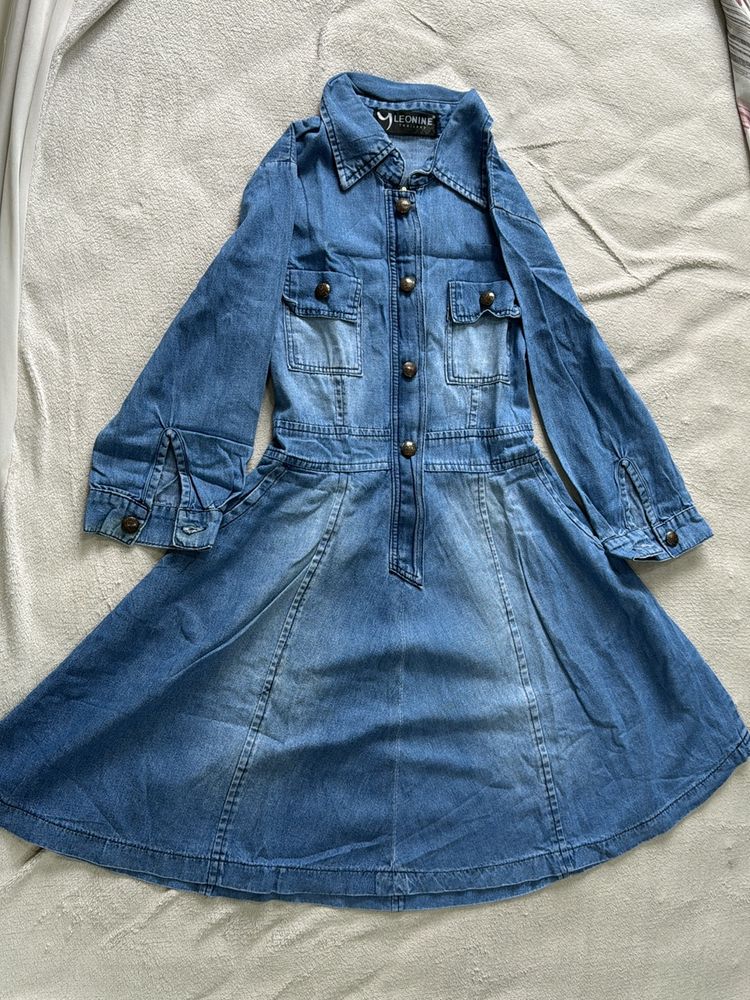 Double Shaded Denim One piece