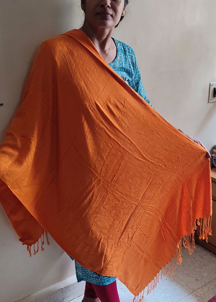 Women's Orange Thick Fabric Dupatta