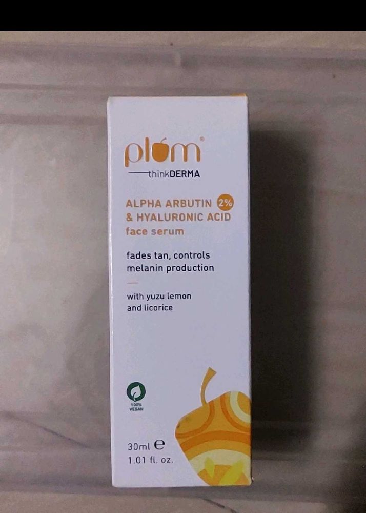 Plum Alpha Arbutin & Hydronic Acid Face Serum