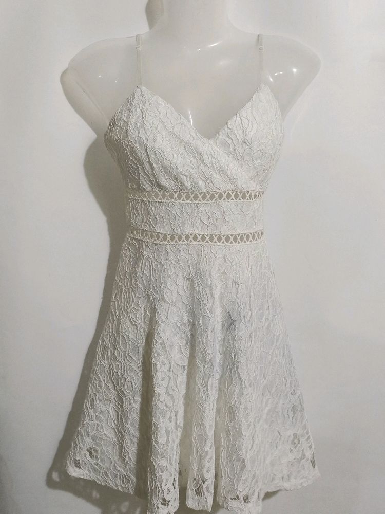 BEAUTIFUL WHITE NET FROCK